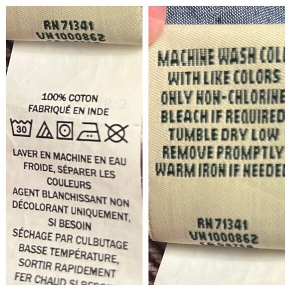 LL Bean Shacket Shirt Button Down Flannel Pink Plaid Top Women’s Size XL - Picture 9 of 10